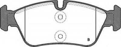 OPEN PARTS bpa038460 -  Комплект тормозных колодок, дисковый тормоз